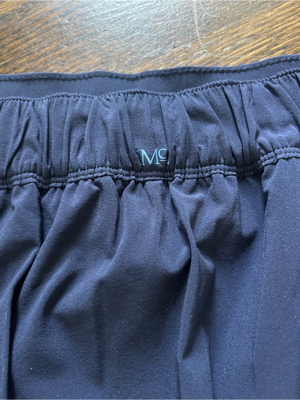 J. McLaughlin Navy Pleated Skirt with White Tag Detail - Picture 4 of 4
